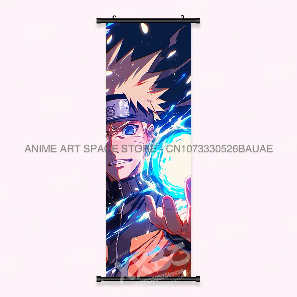 Japanese Anime Naruto Wall Artwork Canvas Scrolls - Uchiha Sasuke Print