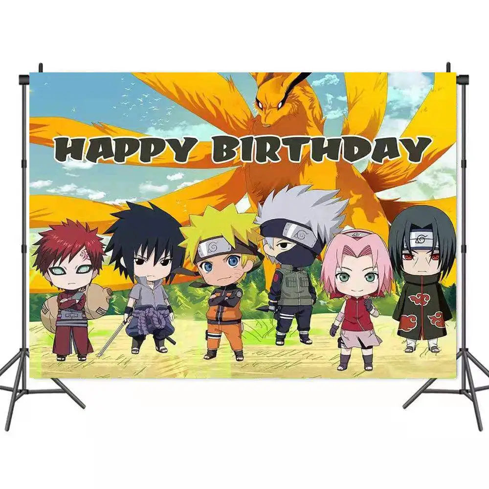 1SET Anime Narutoed Theme Boy Favors DIY Birthday Festival Gift