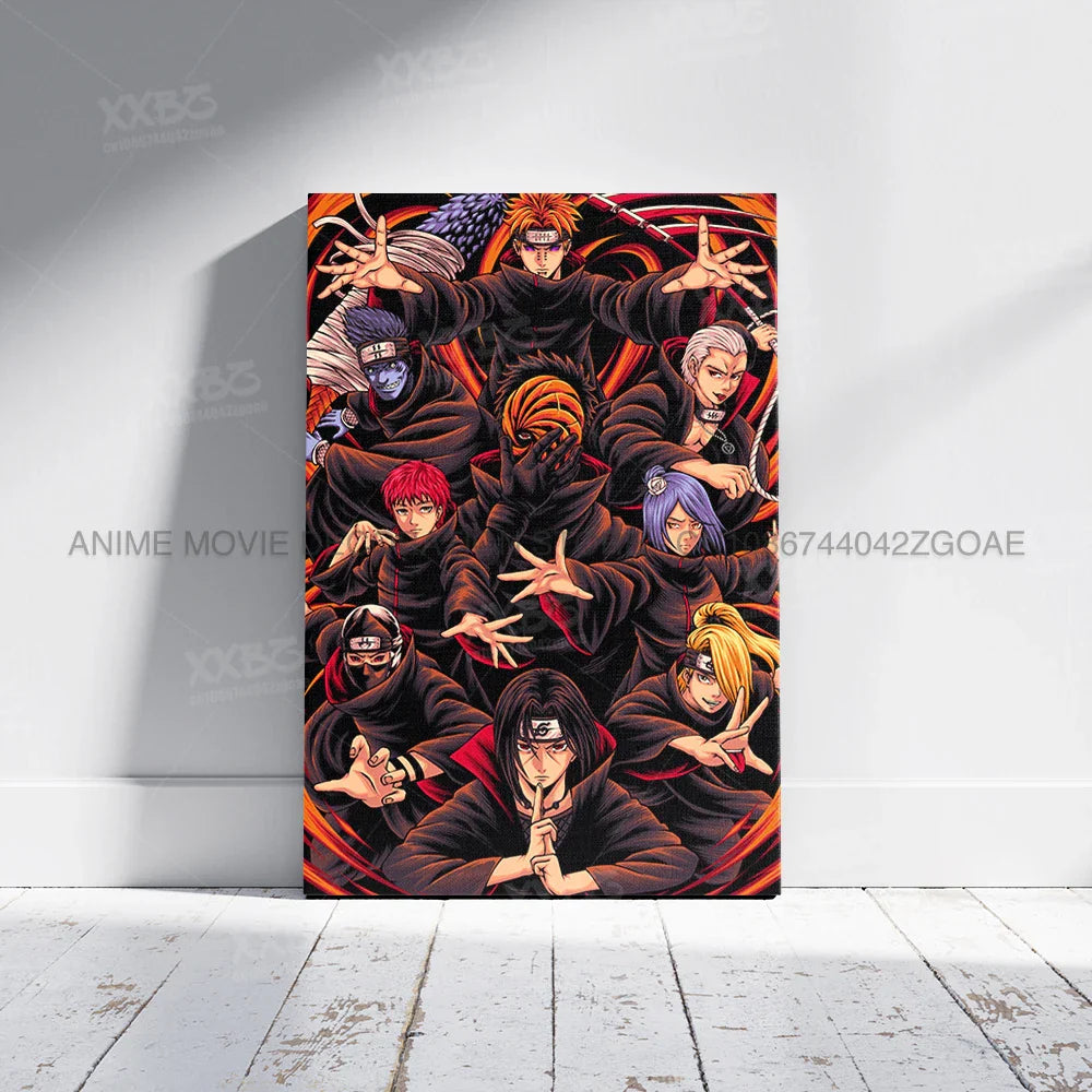 Uzumaki Naruto Poster – Jiraiya & Kakashi Anime Art for Home Decor