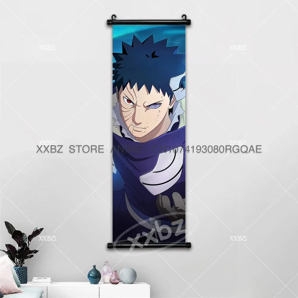 Uzumaki Naruto Scrolls Pictures Uchiha Sasuke Decorative Hanging Painting