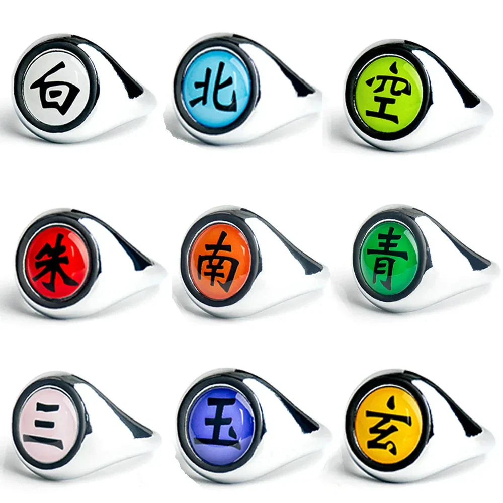 Naruto Akatsuki Rings Headbands – Anime Figure Accessories for Cosplay & Collectors
