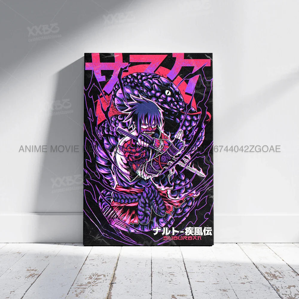 Uzumaki Naruto Home Decor – Uchiha Itachi, Madara &amp; Jiraiya Canvas Wall Art