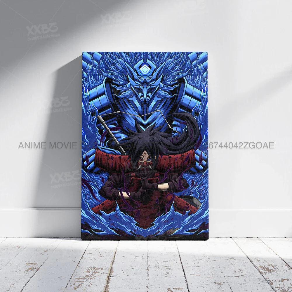 Uzumaki Naruto Home Decor – Uchiha Itachi, Madara &amp; Jiraiya Canvas Wall Art